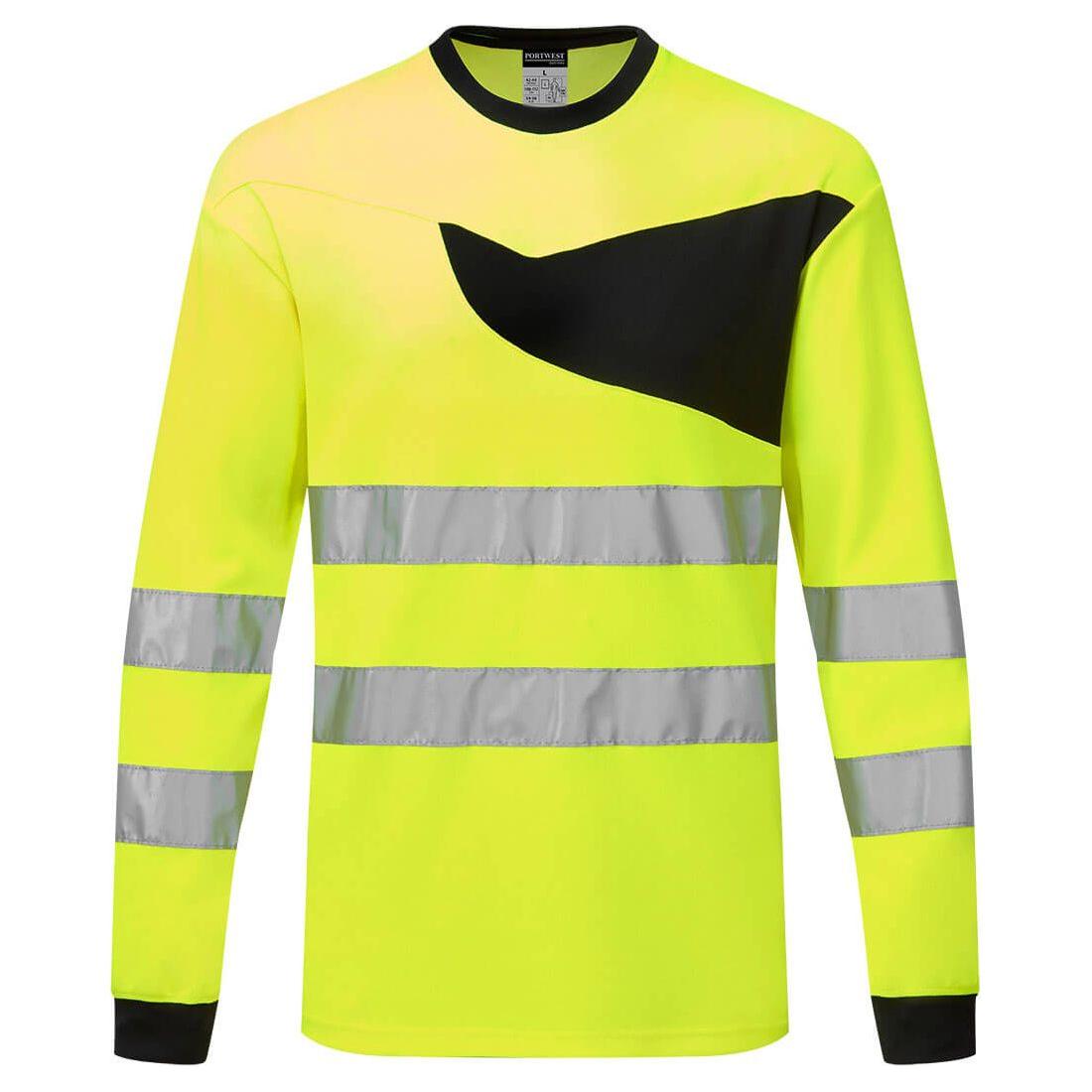 PW221 - PW2 hi - vis langærmet T - shirt - Sikkerhedsgiganten