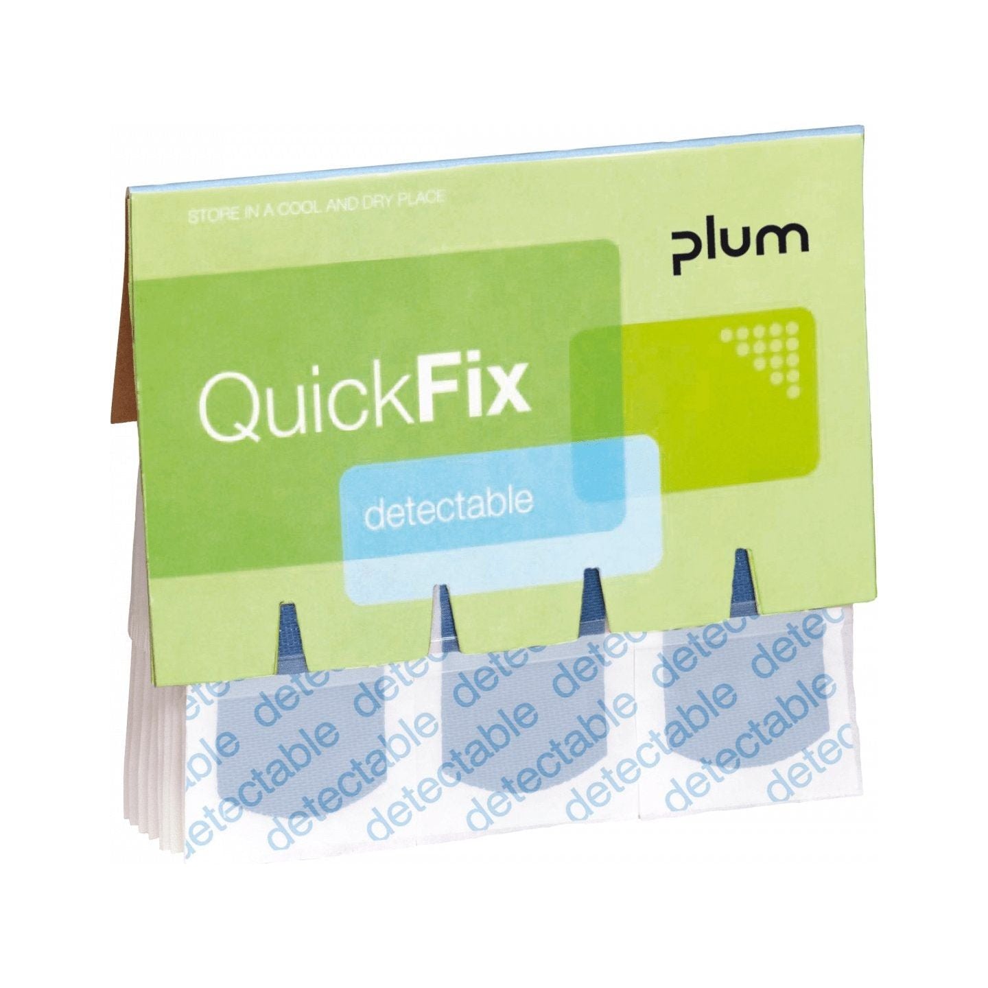 QuickFix plaster Detectable plasterrefiller med 45 stk. - Sikkerhedsgiganten