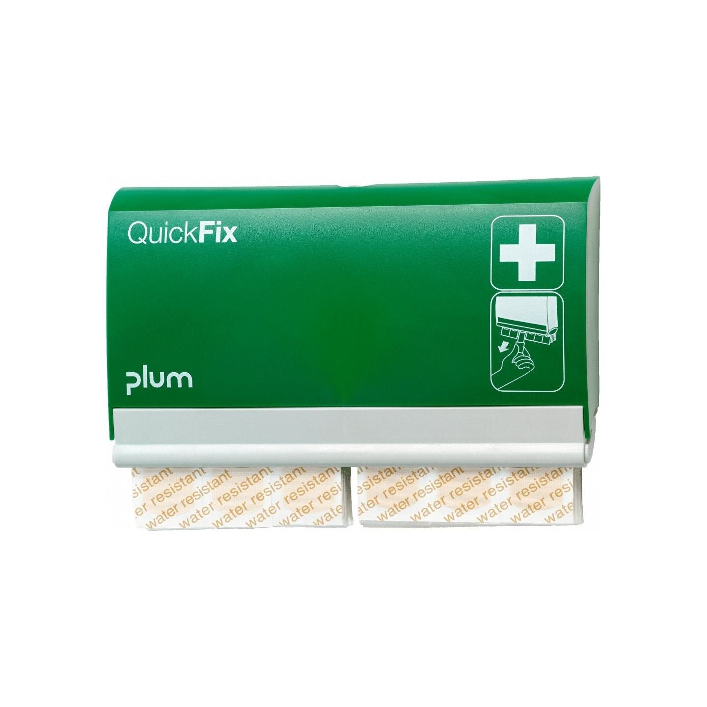 QuickFix Plasterdispenser med 2 x water resistant refiller - Sikkerhedsgiganten