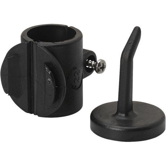 Redskabskrog, Vikan, Toolflex, 89x35x29mm, Ø28mm, sort, PP, med 22 mm rørmontering til rengøringsvog - Sikkerhedsgiganten