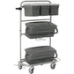 Rengøringsvogn, Vikan Slimliner, 795x400x830mm, grå, metal/PVC/PP/aluminium, til fugtsystem, med til - Sikkerhedsgiganten