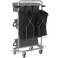 Rengøringsvogn, Vikan Slimliner, 795x400x830mm, grå, metal/PVC/PP/aluminium, til fugtsystem, med til - Sikkerhedsgiganten