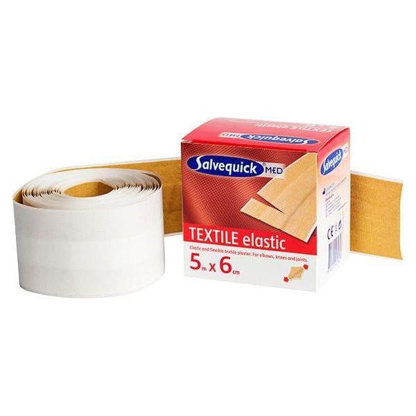 Salvequick tekstilplaster 6 cm x 5 meter - Sikkerhedsgiganten