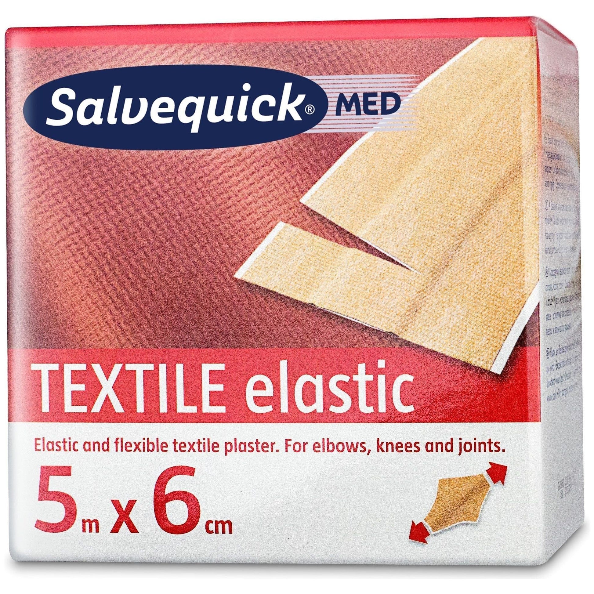 Salvequick tekstilplaster 6 cm x 5 meter - Sikkerhedsgiganten