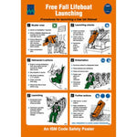 Sign IMO 1020 Free fall lifeboat launching 125213 - Sikkerhedsgiganten
