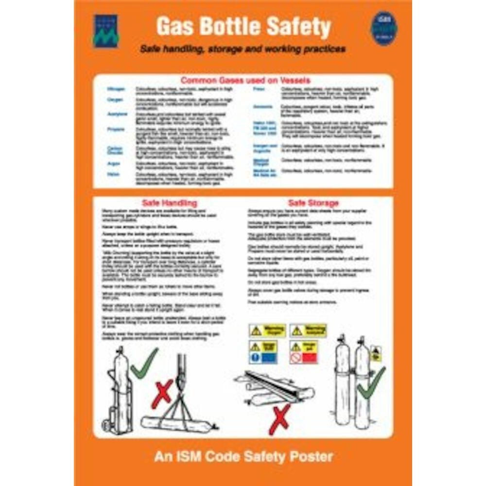 Sign IMO 1032 Gas bottle safety 125223 - Sikkerhedsgiganten