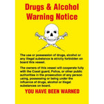 Sign IMO 1039 Drugs & alcohol warning 125238 - Sikkerhedsgiganten