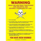 Sign IMO 1041 Drugs & trafficking warning 125239 - Sikkerhedsgiganten