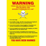 Sign IMO 1041 Drugs & trafficking warning 125239 - Sikkerhedsgiganten