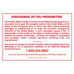 Sign IMO 1043 Discharge of oil prohibited 125242 - Sikkerhedsgiganten