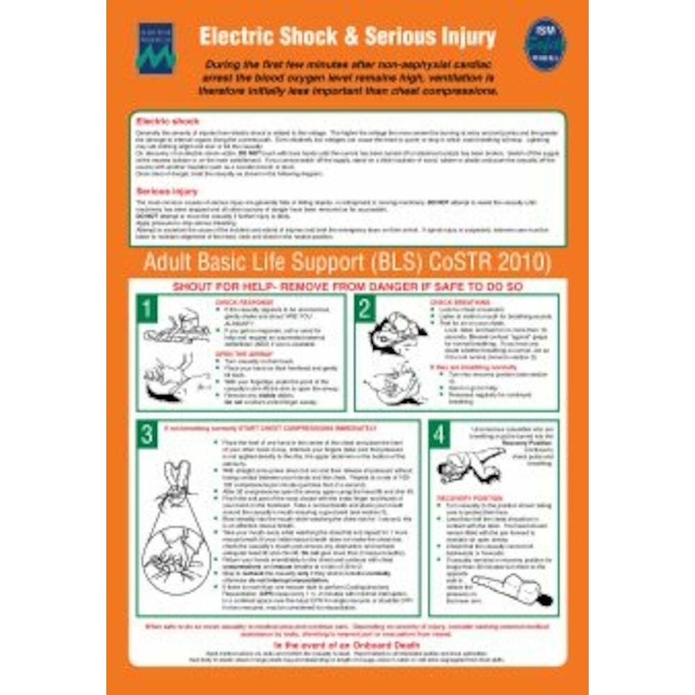 Sign IMO 1069 Electric shock, drowning or serious injury 125207 - Sikkerhedsgiganten