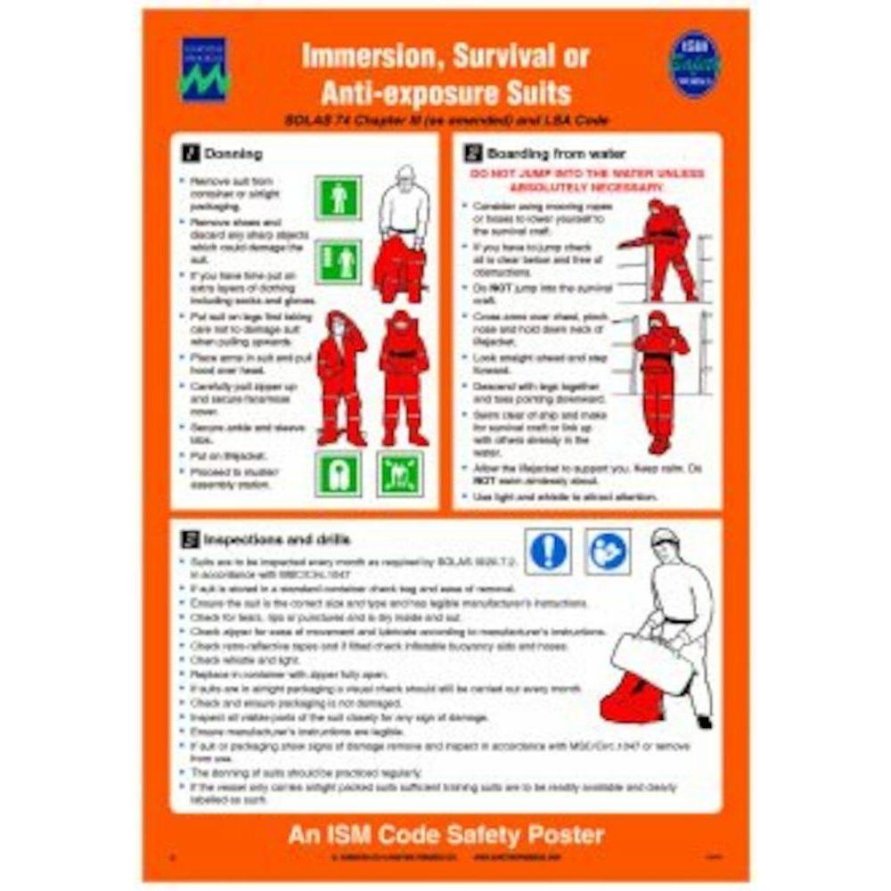 Sign IMO 1085 Immersion, Survival or Anti - exposure 125325 - Sikkerhedsgiganten