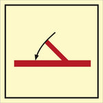 Sign IMO A class self closing fire door 104243 - Sikkerhedsgiganten