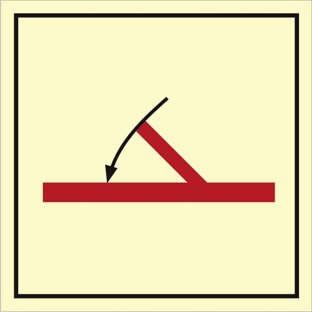 Sign IMO A class self closing fire door 104243 - Sikkerhedsgiganten