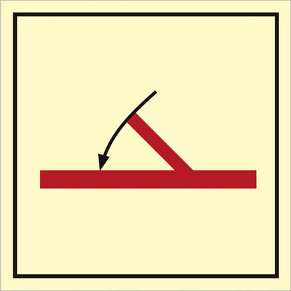 Sign IMO A class self closing fire door 104243 - Sikkerhedsgiganten