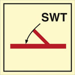 Sign IMO A class self closing semi - watertight fire door 104244 - Sikkerhedsgiganten