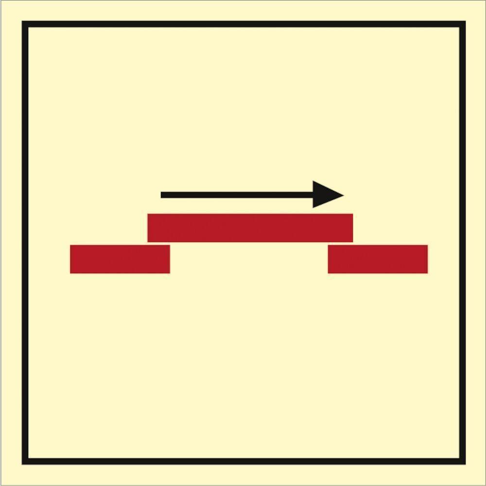 Sign IMO A class self closing sliding fire door 104231 - Sikkerhedsgiganten