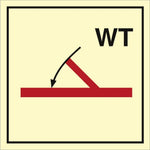 Sign IMO A class self closing watertight fire door 104242 - Sikkerhedsgiganten