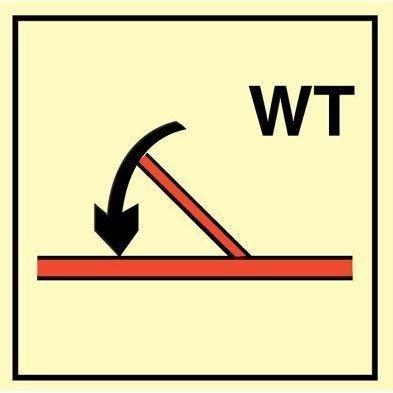 Sign IMO A class self closing watertight fire door 104242 - Sikkerhedsgiganten