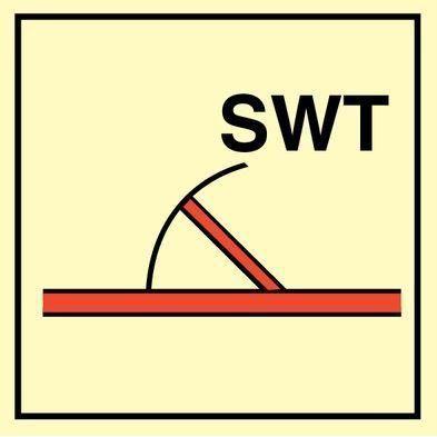 Sign IMO A class semi - watertight fire door 104250 - Sikkerhedsgiganten