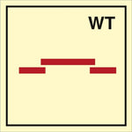 Sign IMO A class watertight sliding fire door 104236 - Sikkerhedsgiganten