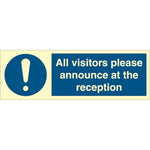 Sign IMO All visitors please announce at the reception 106254 - Sikkerhedsgiganten