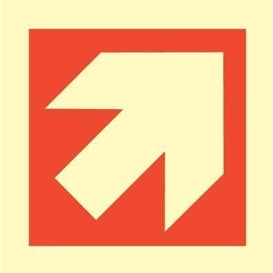 Sign IMO Arrow to corner 105006 - Sikkerhedsgiganten