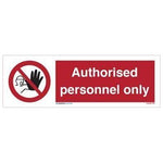 Sign IMO Authorised personnel only 102047 - Sikkerhedsgiganten