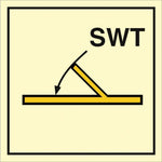 Sign IMO B class self closing semi - watertight fire door 104247 - Sikkerhedsgiganten