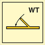 Sign IMO B class self closing watertight fire door 104245 - Sikkerhedsgiganten