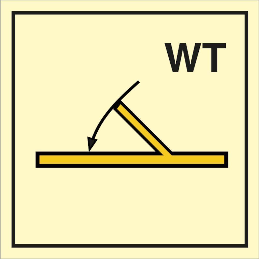 Sign IMO B class self closing watertight fire door 104245 - Sikkerhedsgiganten