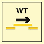 Sign IMO B class self closing watertight sliding fire door 104233 - Sikkerhedsgiganten