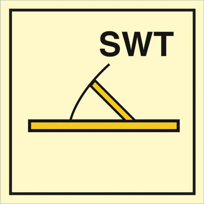 Sign IMO B class semi - watertight fire door 104253 - Sikkerhedsgiganten