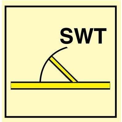 Sign IMO B class semi - watertight fire door 104253 - Sikkerhedsgiganten