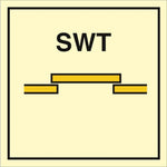 Sign IMO B class semi - watertight sliding fire door 104241 - Sikkerhedsgiganten