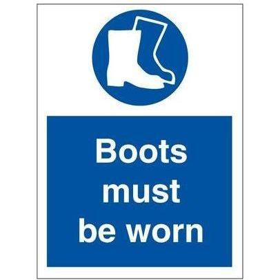 Sign IMO Boots must be worn 106050 - Sikkerhedsgiganten