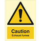 Sign IMO Caution Exhaust fumes 107063 - Sikkerhedsgiganten