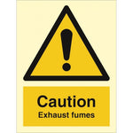 Sign IMO Caution Exhaust fumes 107063 - Sikkerhedsgiganten