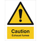 Sign IMO Caution Exhaust fumes 107063 - Sikkerhedsgiganten