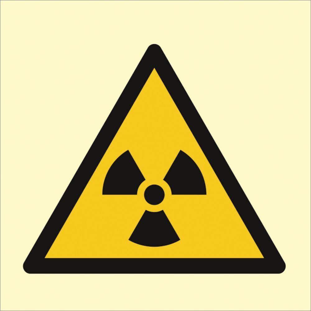 Sign IMO Caution Radiation risk 107155 - Sikkerhedsgiganten