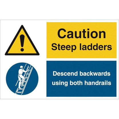 Sign IMO Caution - Steep ladders 120028 - Sikkerhedsgiganten