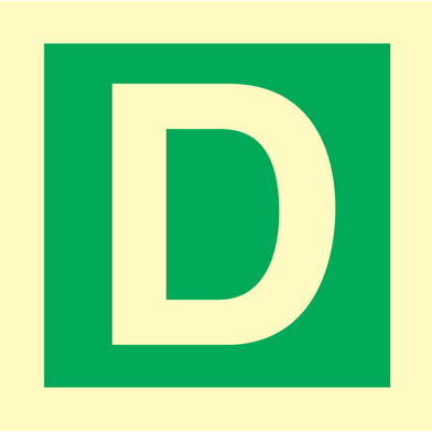 Sign IMO Character D 100078 - Sikkerhedsgiganten