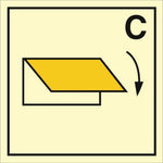 Sign IMO Closing device for cargo spaces ventilation inlet or outlet 104272 - Sikkerhedsgiganten