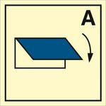 Sign IMO Closing device for the accommodation ventilation inlet or outlet 104270 - Sikkerhedsgiganten