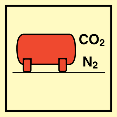 Sign IMO CO2/ nitrogen bulk installation 10469 - Sikkerhedsgiganten