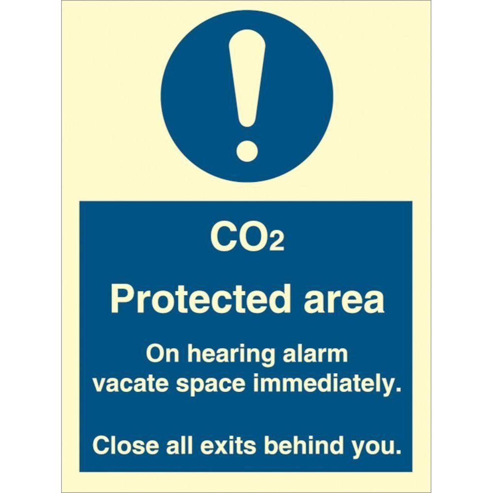 Sign IMO CO2 Protected area 106083 - Sikkerhedsgiganten