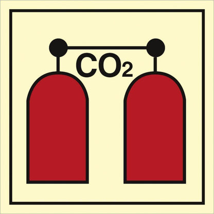 Sign IMO CO2 release station 10409 - Sikkerhedsgiganten