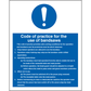 Sign IMO Code of practice for the use of bandsaws 106091 - Sikkerhedsgiganten