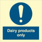 Sign IMO Dairy products only 106273 - Sikkerhedsgiganten