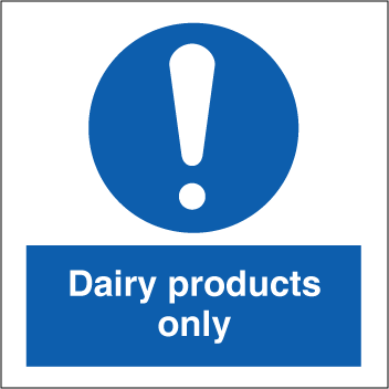 Sign IMO Dairy products only 106273 - Sikkerhedsgiganten